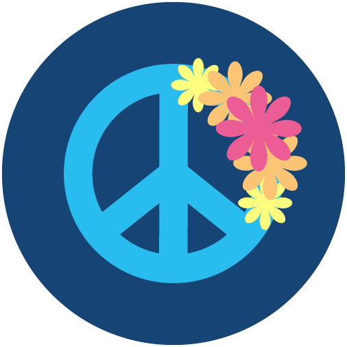 Flower Power Costume Party Icon